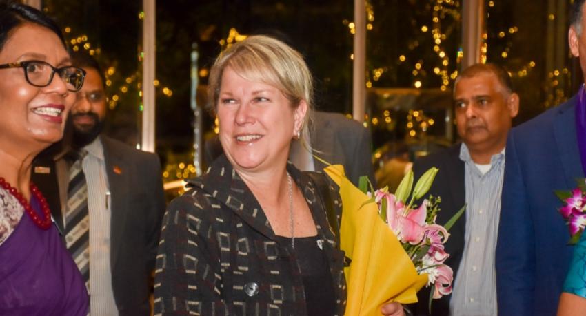 Rotary Int'l President Jennifer Jones in Sri Lanka